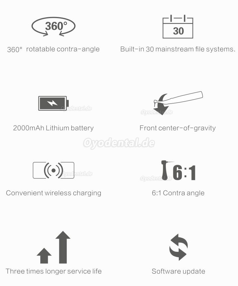 Woodpecker Ai-Motor Dental Endo Motor Apex Locator Brushless Cordless